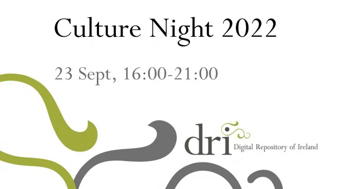 Graphic with text 'Culture Night 2022 23 Sept, 16:00-21:00'