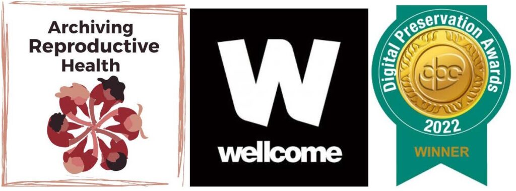 ARH logo, Wellcome Logo, DP Award logo