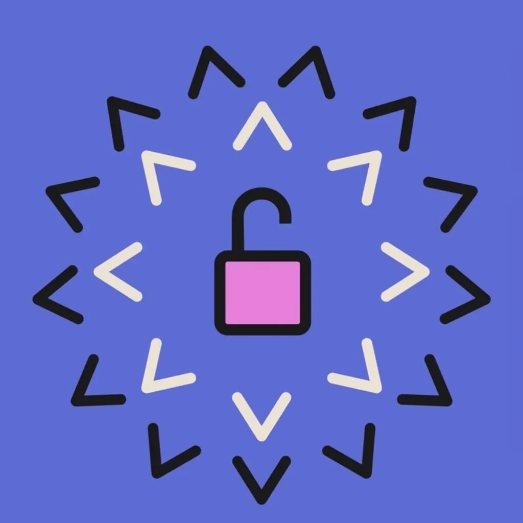 Open lock symbolising research data