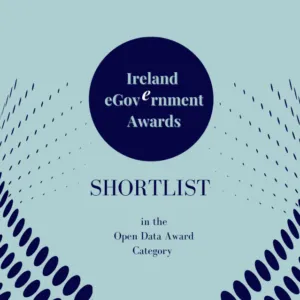 Ireland eGovernment Awards Shortlist in Open Data Award Category Badge