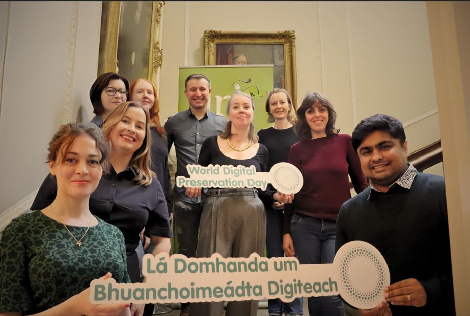 DRI staff members attending the launch of the DRI Strategic Plan at the Royal Irish Academy, World Digital Preservation Day, 7 Nov 2024