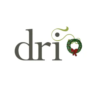 DRI logo with Christmas wreath